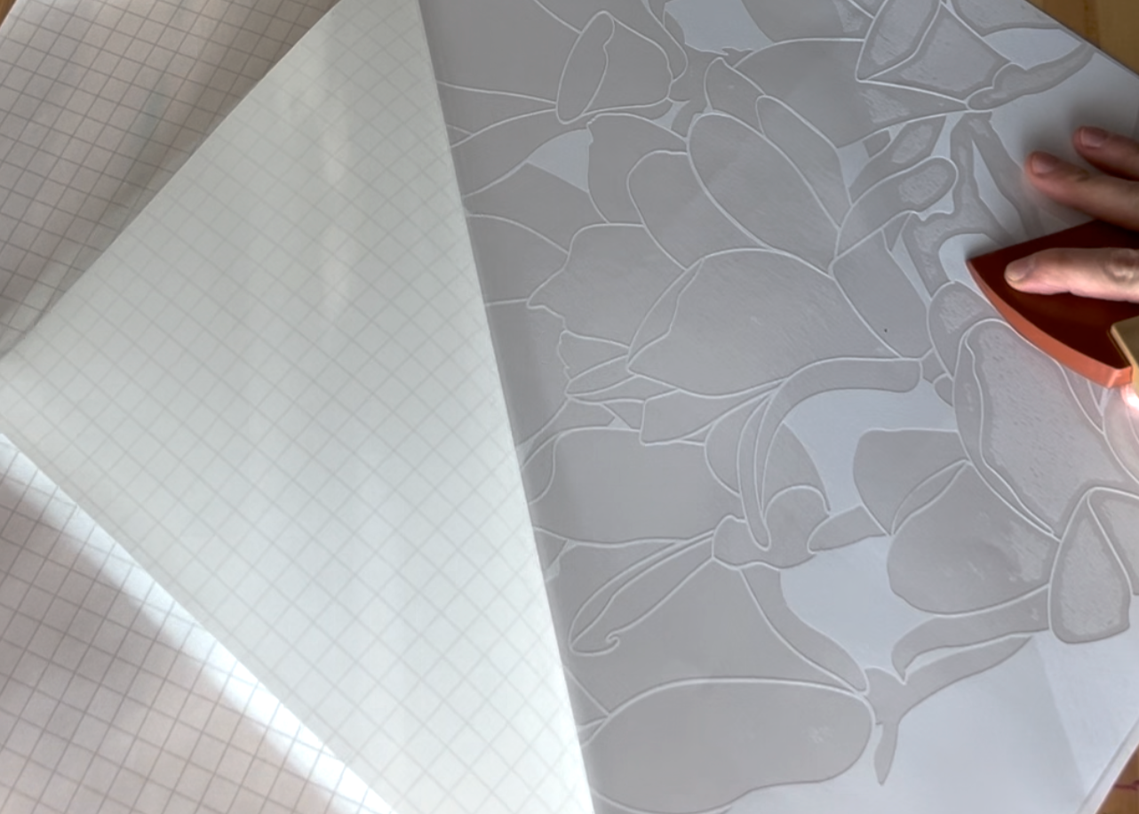 Magnolia Stencil + video tutorial