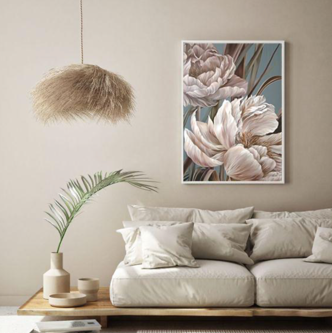 'Marshmallow Peony' Print