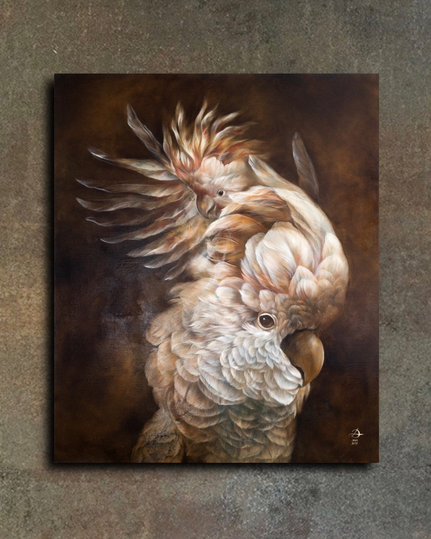 ' MARSHMALLOW COCKATOO' Original Oil Painting