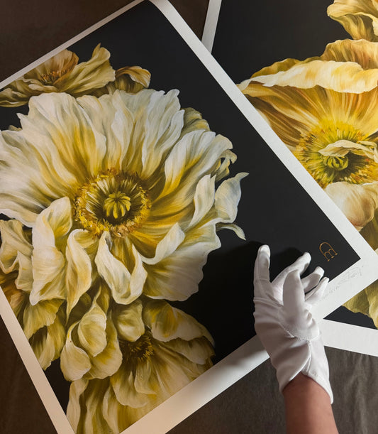 'Moonlight Poppies II' Print