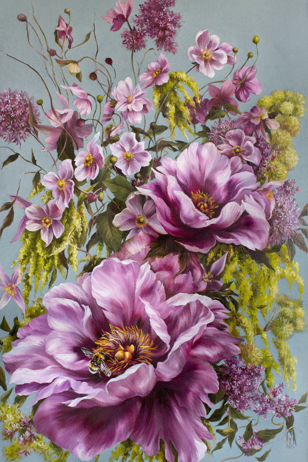 'THE QUEEN BEE'S GARDEN' Original Oil Painting
