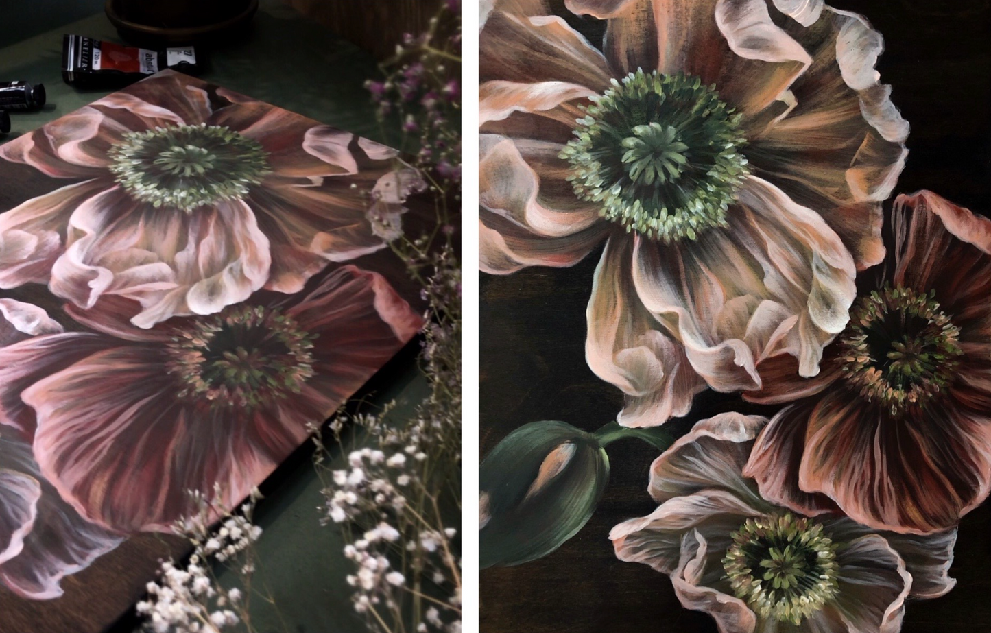 'Poppies' & 'Marshmallow Peony' Video Tutorial Bundle