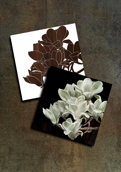 Magnolia Stencil + video tutorial