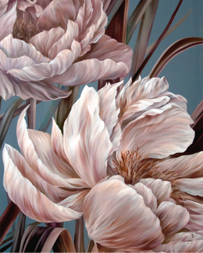 'Marshmallow Peony' Print