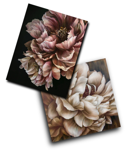'Caramel Peony' & 'Vanilla Shake Peony' Video Tutorial Bundle