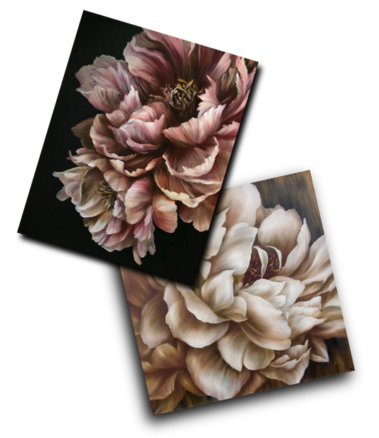 'Caramel Peony' & 'Vanilla Shake Peony' Video Tutorial Bundle