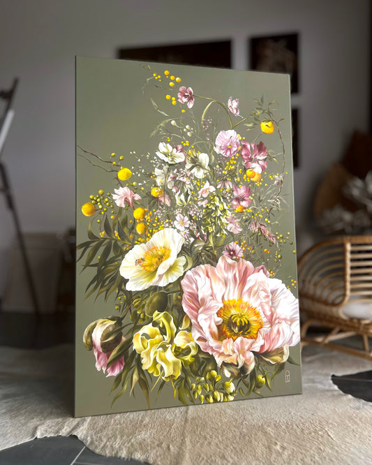 'ONCE UPON A BLOOM' Original Oil Painting