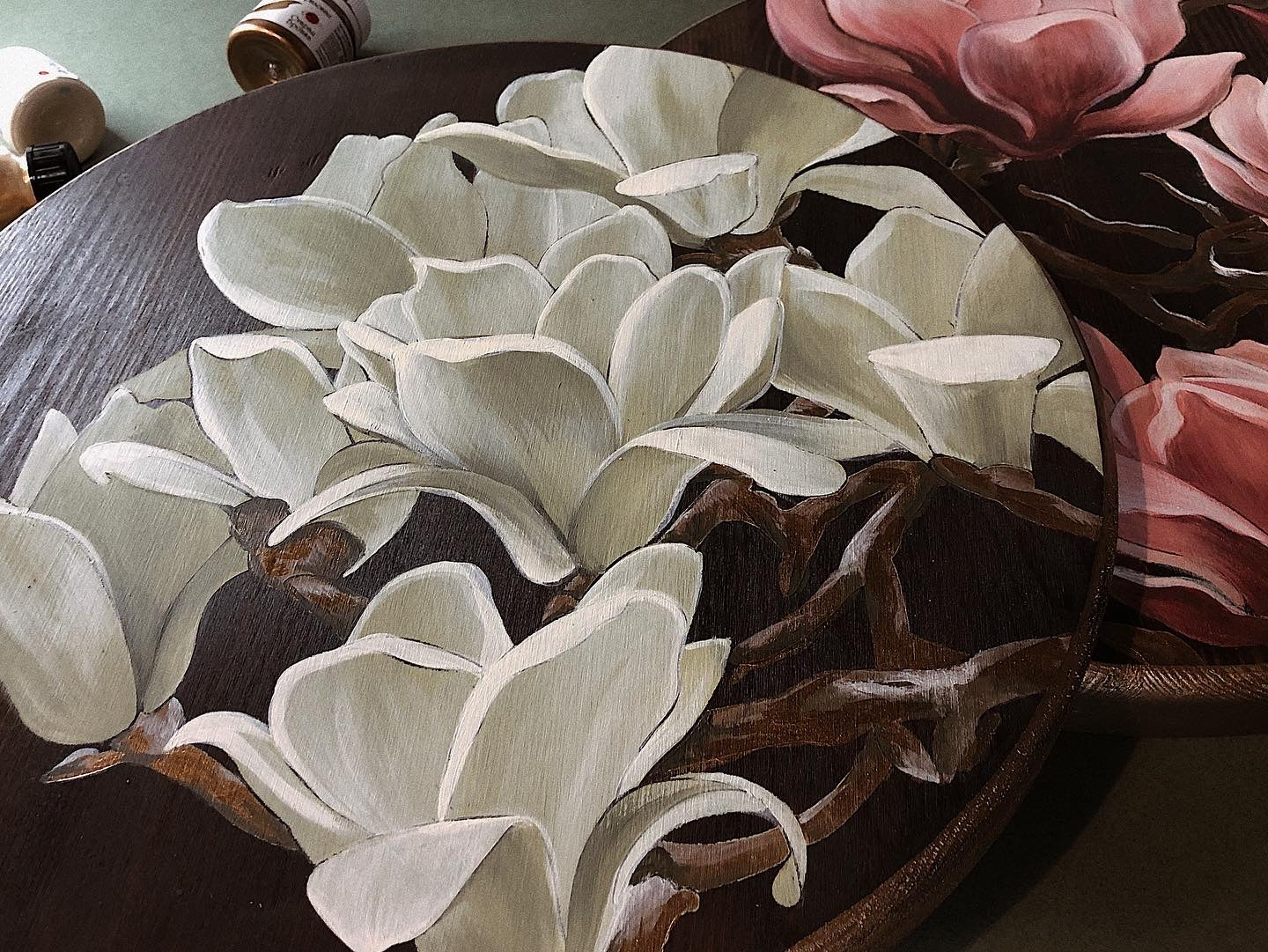 Magnolia Stencil + video tutorial
