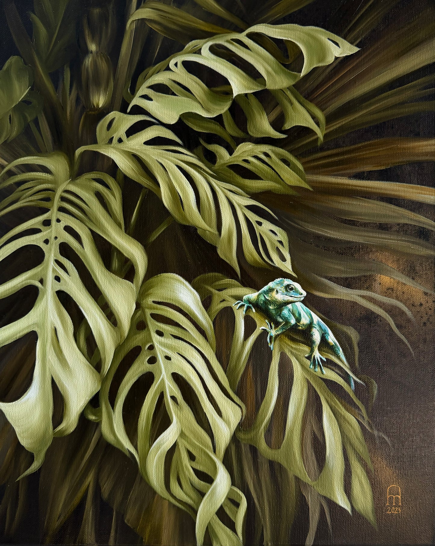  ' JUNGLE SHAKE V' Original Oil Painting