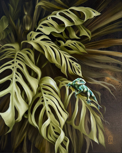  ' JUNGLE SHAKE V' Original Oil Painting