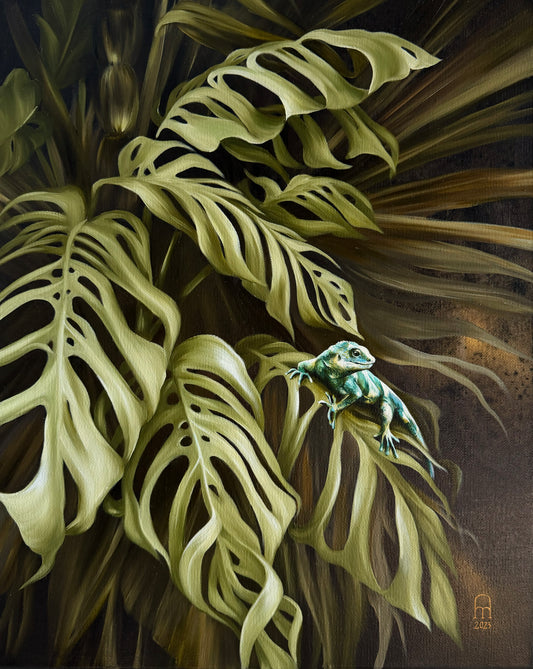  ' JUNGLE SHAKE V' Original Oil Painting