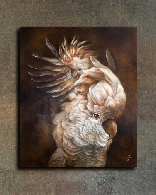  ' MARSHMALLOW COCKATOO' Original Oil Painting