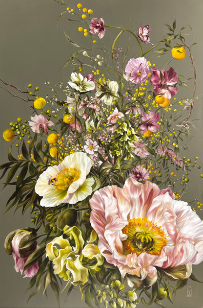 'ONCE UPON A BLOOM' Original Oil Painting