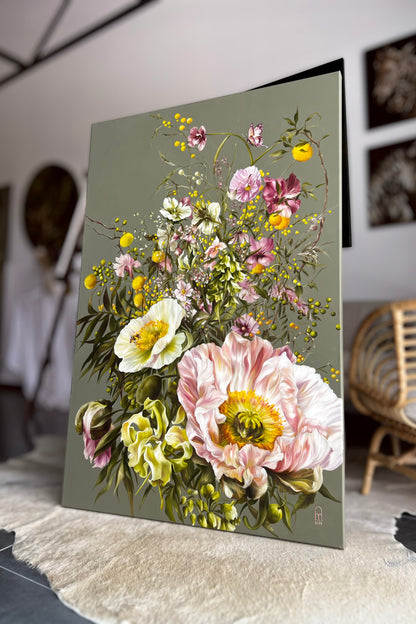 'ONCE UPON A BLOOM' Original Oil Painting