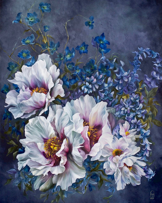 'NOBLE GRACES' Original Oil Painting
