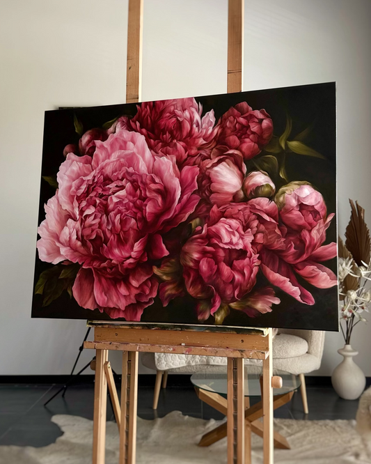  'VIOLET IN BLOOM' Original Oil Painting