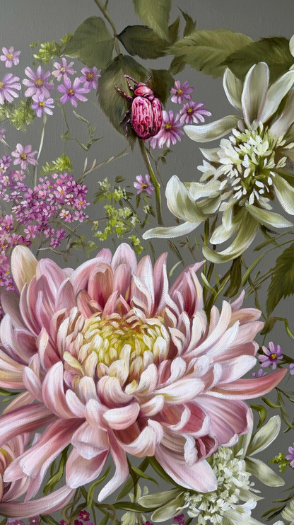  'NOTE IN BLOOM' Original Oil Painting