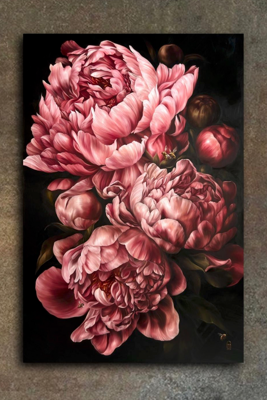 'CAN-CAN IN BLOSSOM' Original Oil Painting