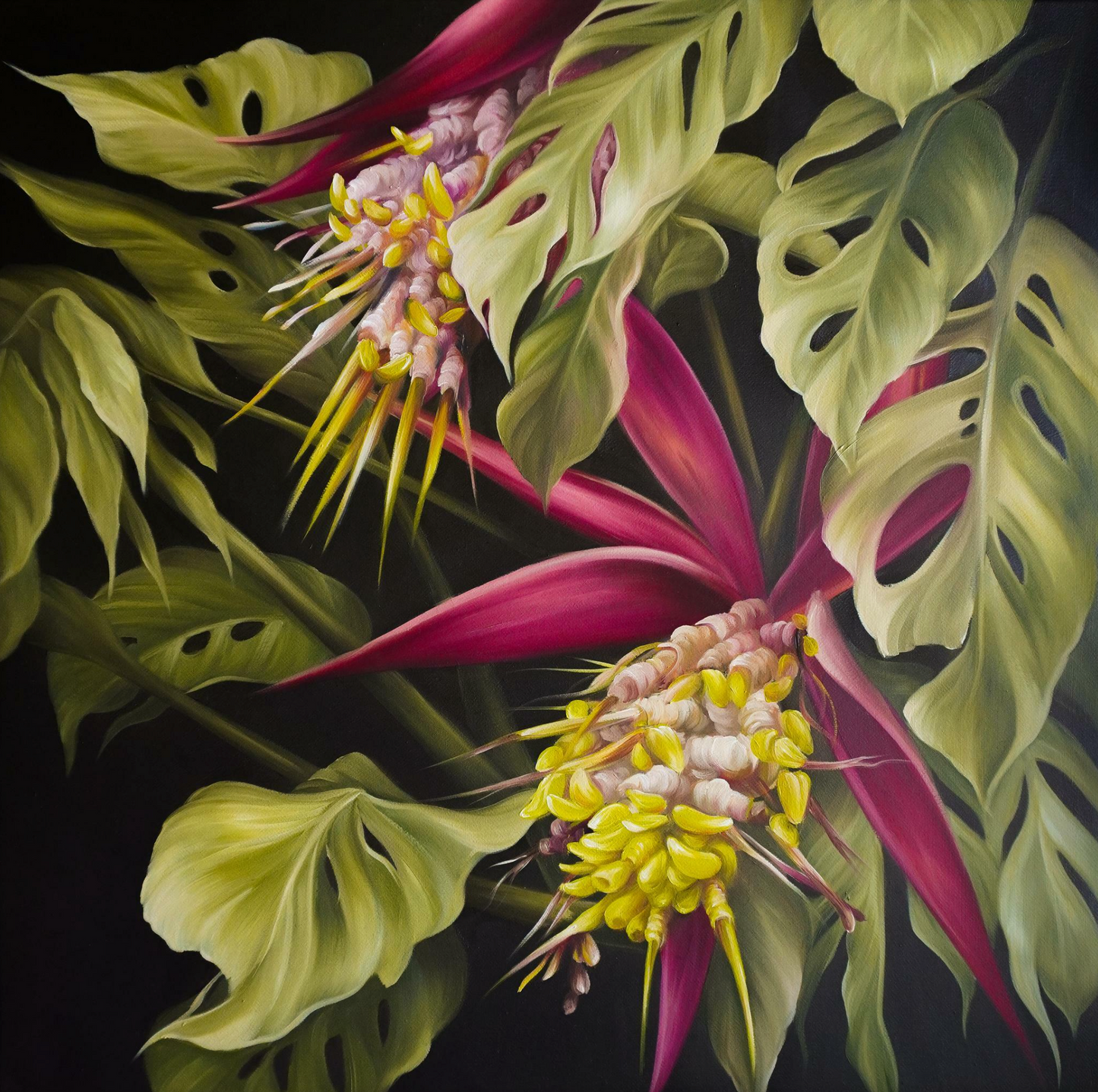 'BLOOM FLASH' Original Oil Painting