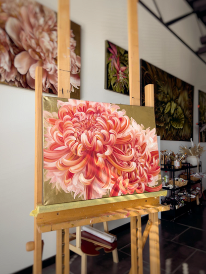  'CURLY BLOOMS' Original Oil Painting