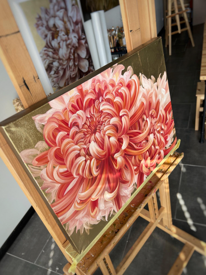  'CURLY BLOOMS' Original Oil Painting