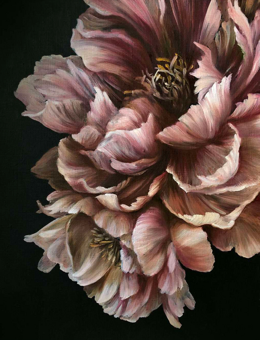 'CARAMEL PINK PEONY' video tutorial
