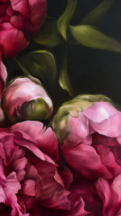  'VIOLET IN BLOOM' Original Oil Painting