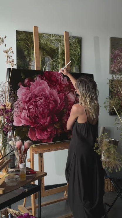 'VIOLET IN BLOOM' Original Oil Painting